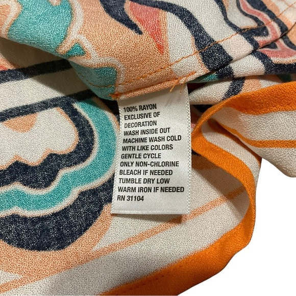 Crown & Ivy Off-Shoulder Boho Print Dress Size XS - Picture 9 of 10